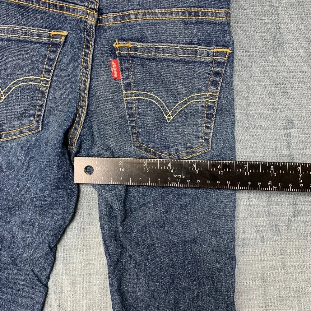 Levi's 511 Slim Fit Jeans Boys 6 Blue Denim Cotton Stretch Casual Straight Leg
